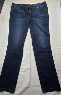 INC Women's Skinny Leg Slim Tech Fit Blue Jeans Size 16